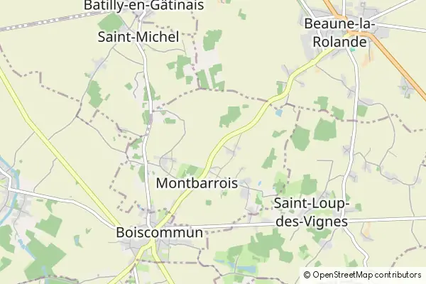 Mapa Montbarrois