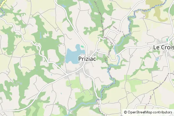 Mapa Priziac