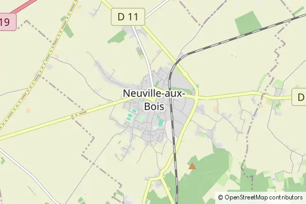 Mapa Neuville-aux-Bois