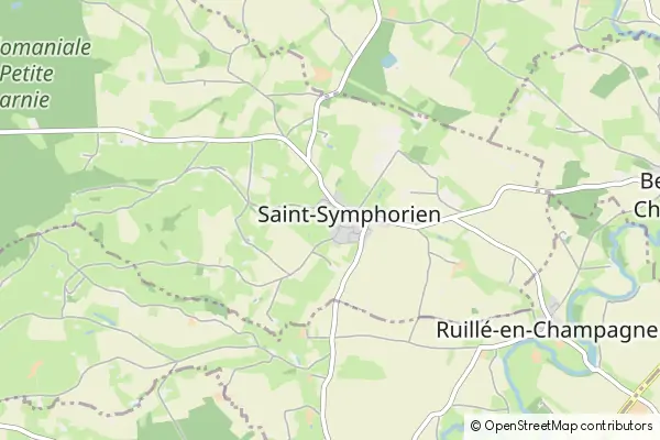 Mapa Saint-Symphorien