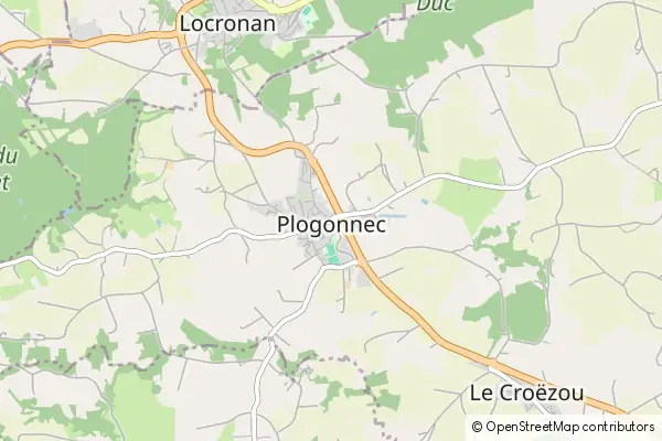 Mapa Plogonnec