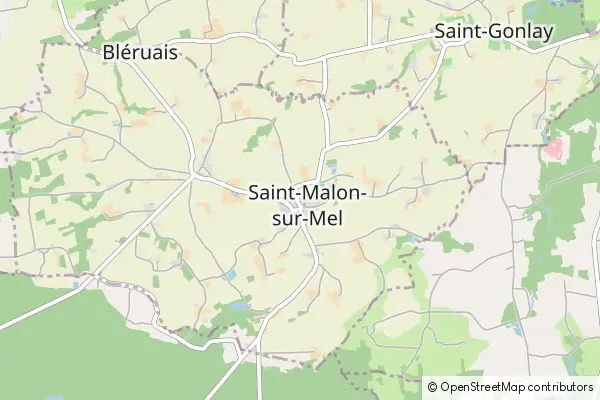 Mapa Saint-Malon-sur-Mel