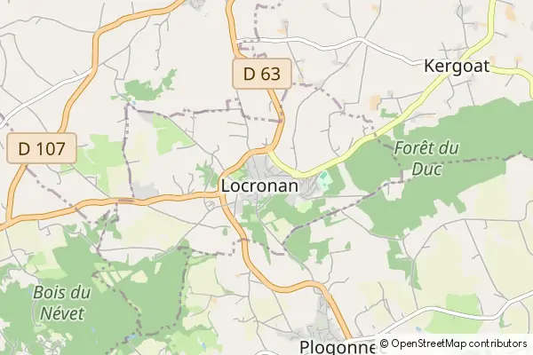 Mapa Locronan