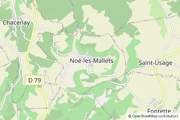 Mapa Noé-les-Mallets