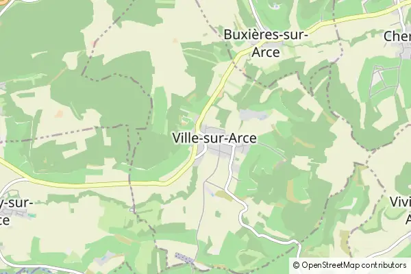 Mapa Ville sur Arce