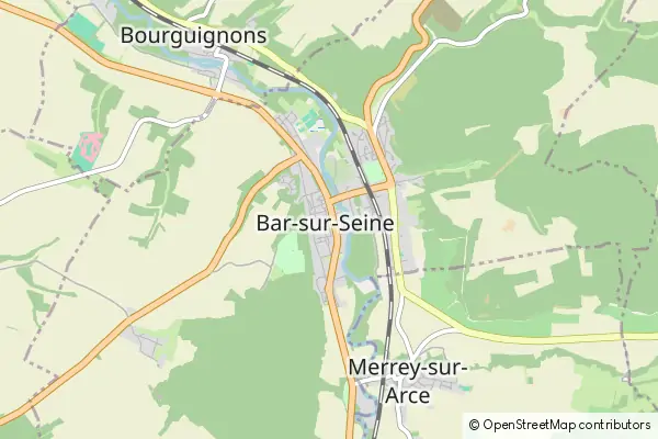 Mapa Bar-sur-Seine