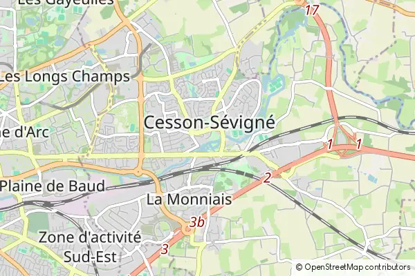 Mapa Cesson-Sévigné