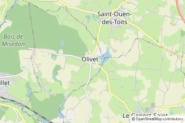 Mapa Olivet