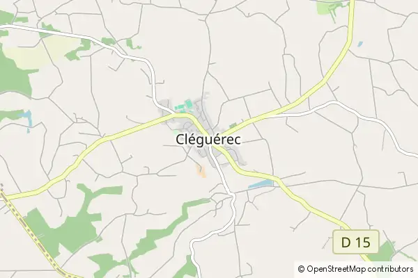 Mapa Cléguérec