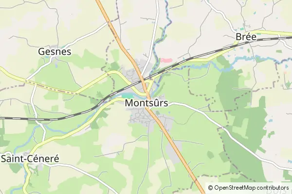 Mapa Montsûrs