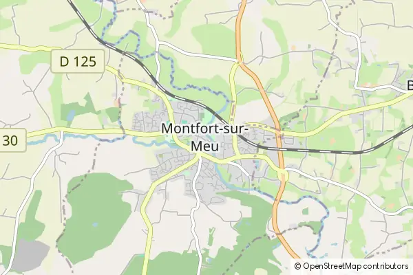 Mapa Montfort-sur-Meu