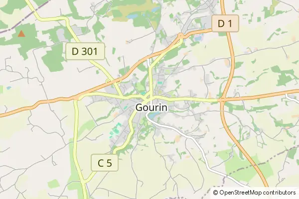 Mapa Gourin