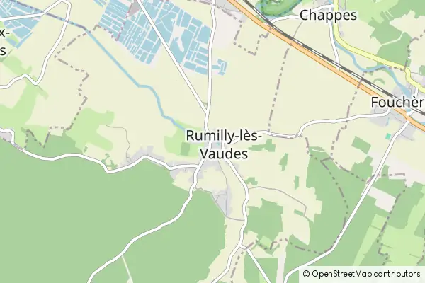 Mapa Rumilly-lès-Vaudes