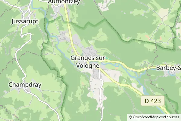 Mapa Granges-sur-Vologne