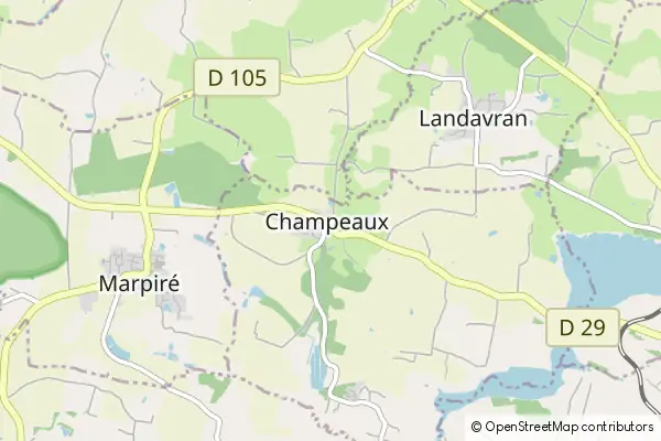 Mapa Champeaux