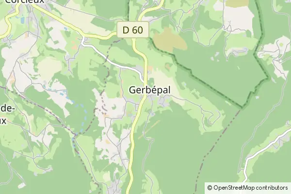 Mapa Gerbépal