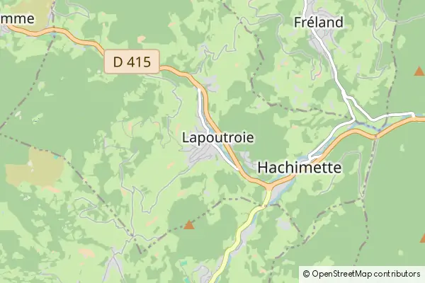 Mapa Lapoutroie