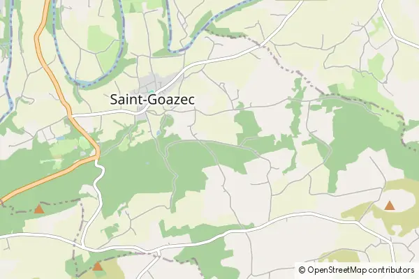 Mapa Saint-Goazec