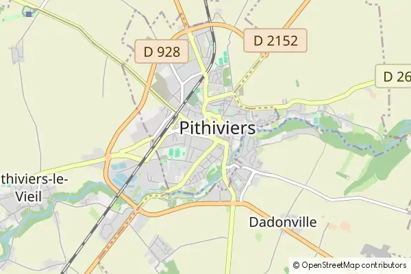 Mapa Pithiviers