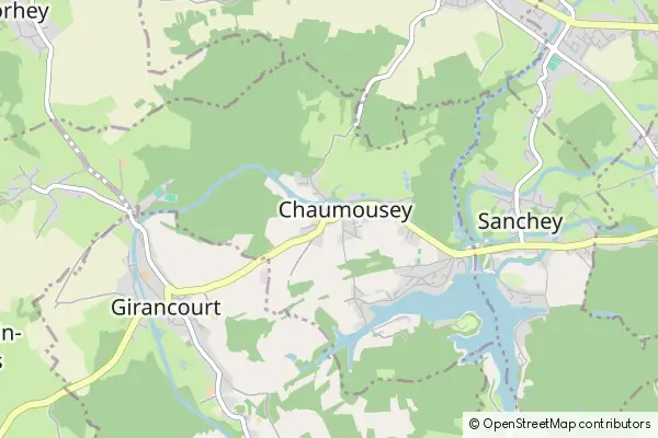 Mapa Chaumousey