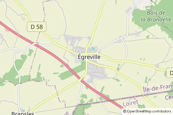 Mapa Égreville