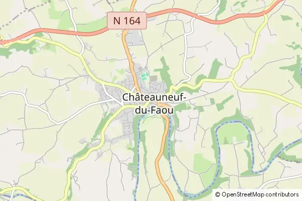 Mapa Chateauneuf du Faou