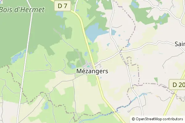 Mapa Mézangers