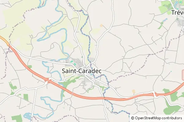 Mapa Saint-Caradec