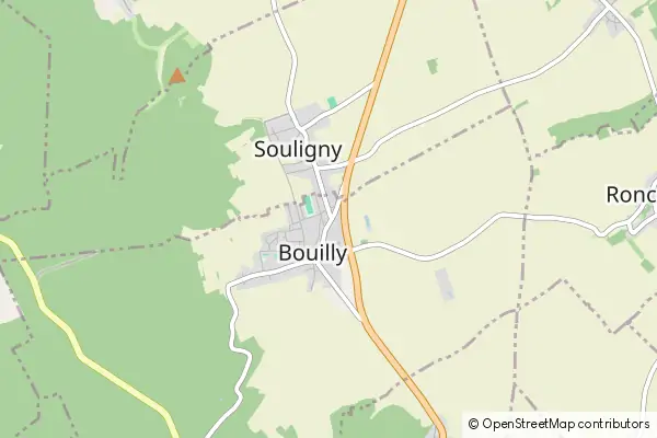 Mapa Bouilly