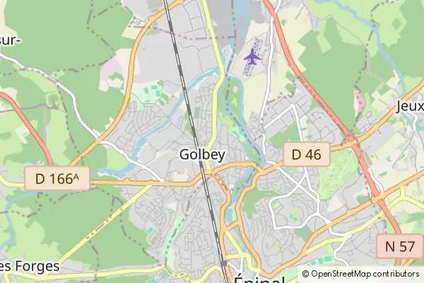 Mapa Golbey