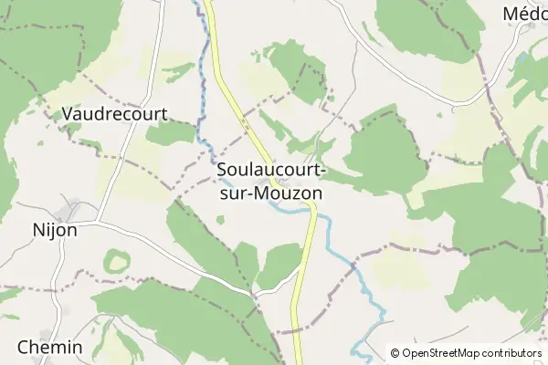 Mapa Soulaucourt-sur-Mouzon