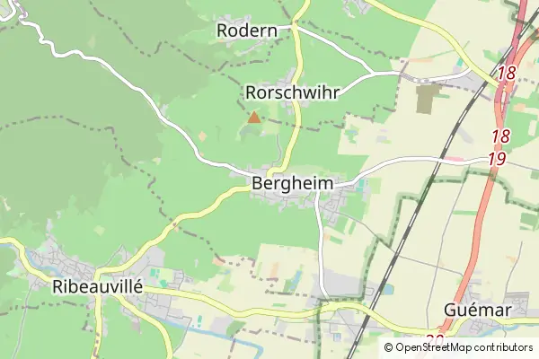 Mapa Bergheim