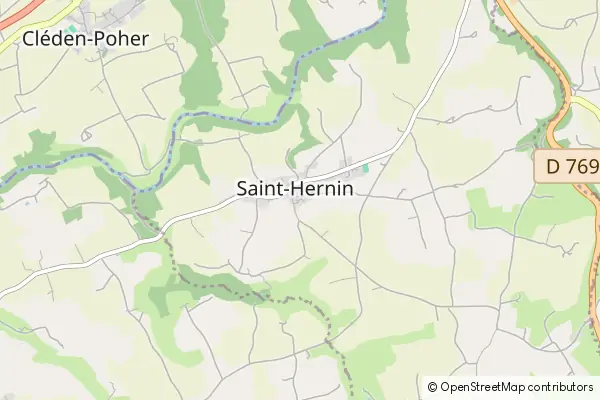 Mapa Saint-Hernin