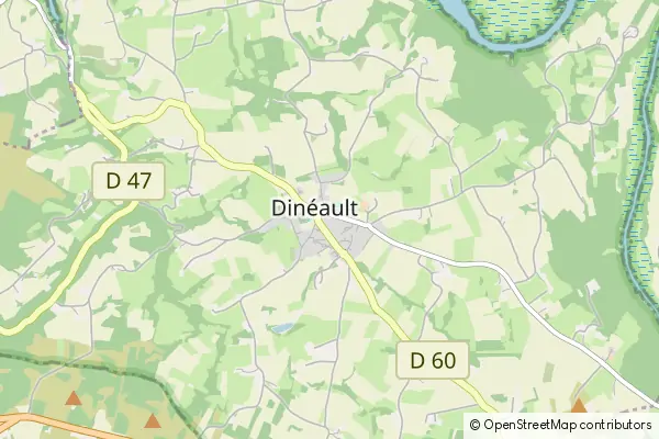 Mapa Dinéault