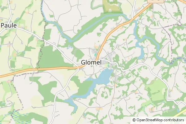 Mapa Glomel