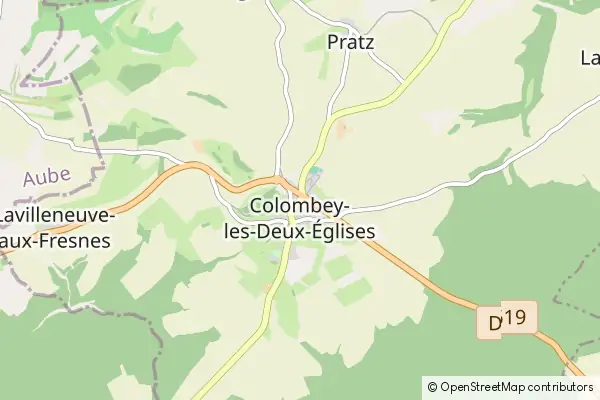 Mapa Colombey-les-Deux-Eglises