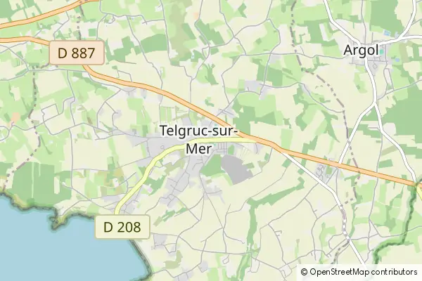 Mapa Telgruc-sur-Mer