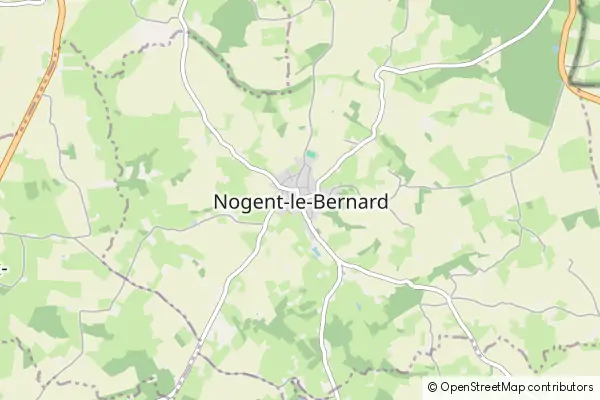 Mapa Nogent Le Bernard