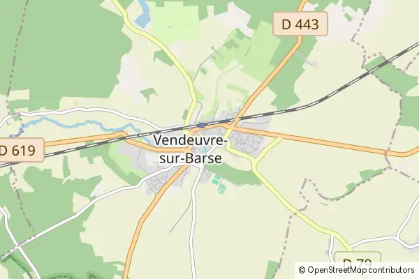 Mapa Vendeuvre sur Barse