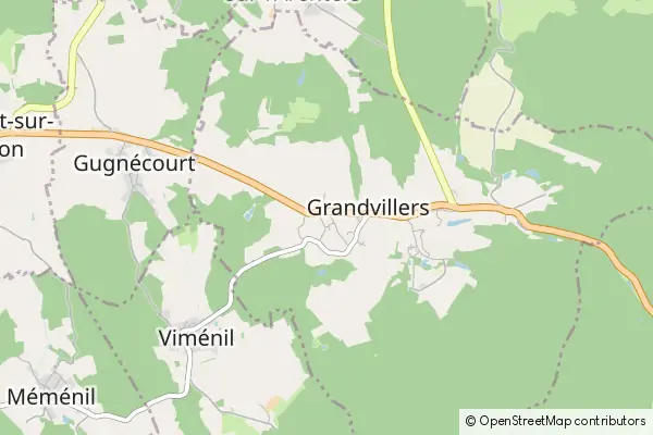 Mapa Grandvillers