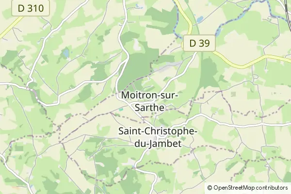 Mapa Moitron-sur-Sarthe