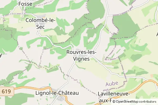 Mapa Rouvres-les-Vignes