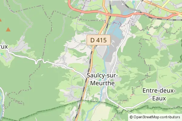 Mapa Saulcy-sur-Meurthe