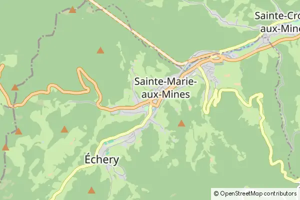 Mapa Sainte-Marie-aux-Mines