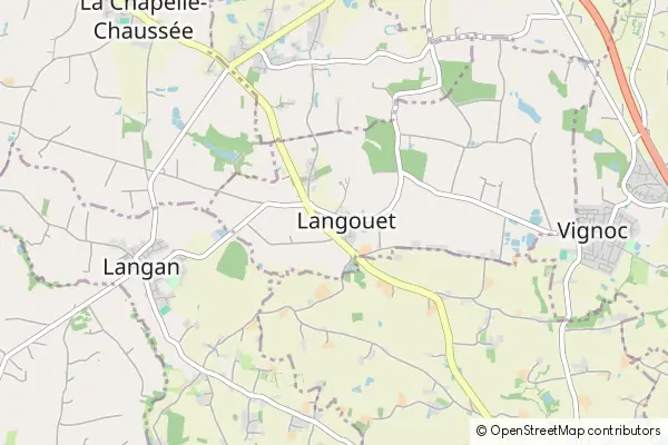 Mapa Langouet