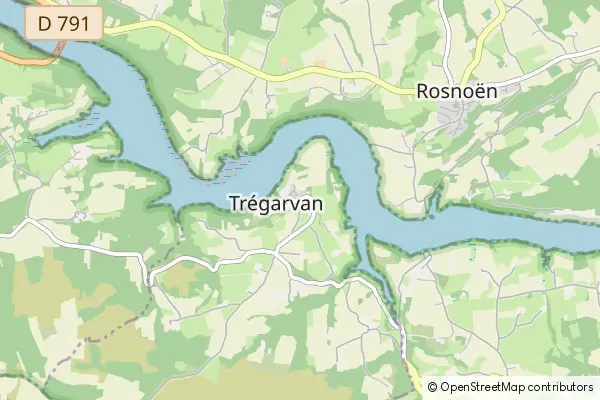 Mapa Trégarvan