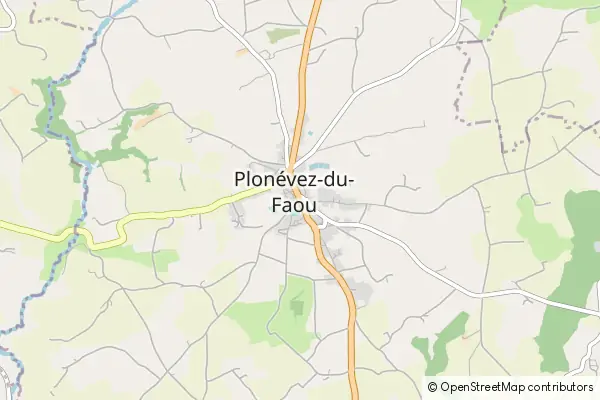 Mapa Plonévez-du-Faou