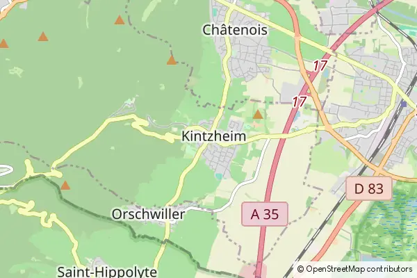 Mapa Kintzheim