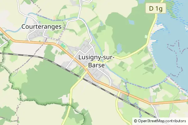 Mapa Lusigny sur Barse