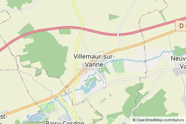 Mapa Villemaur-sur-Vanne